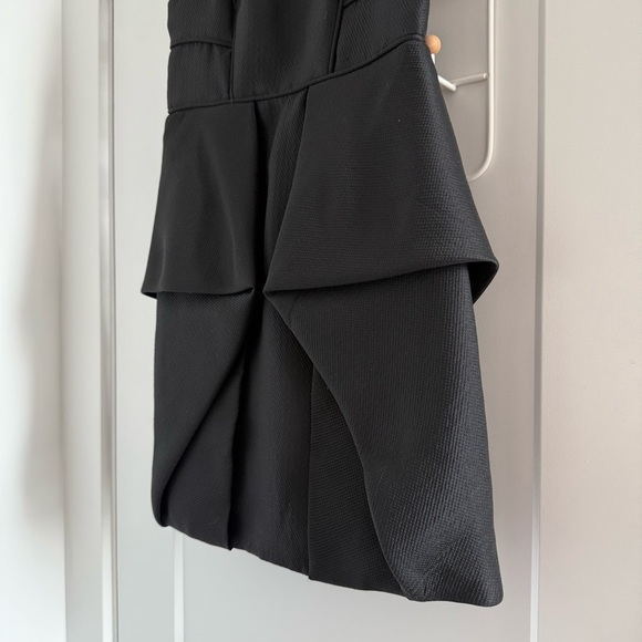 Tibi black Simona structured origami mini dress - size 0 (XS) - Picture 4 of 5